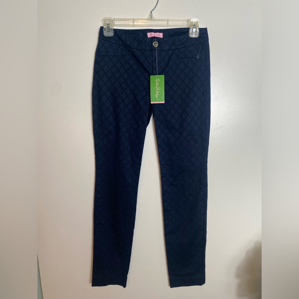 #510 Lilly Pulitzer Kelly Skinny Ankle Pant size 00 NWT - Picture 3 of 12